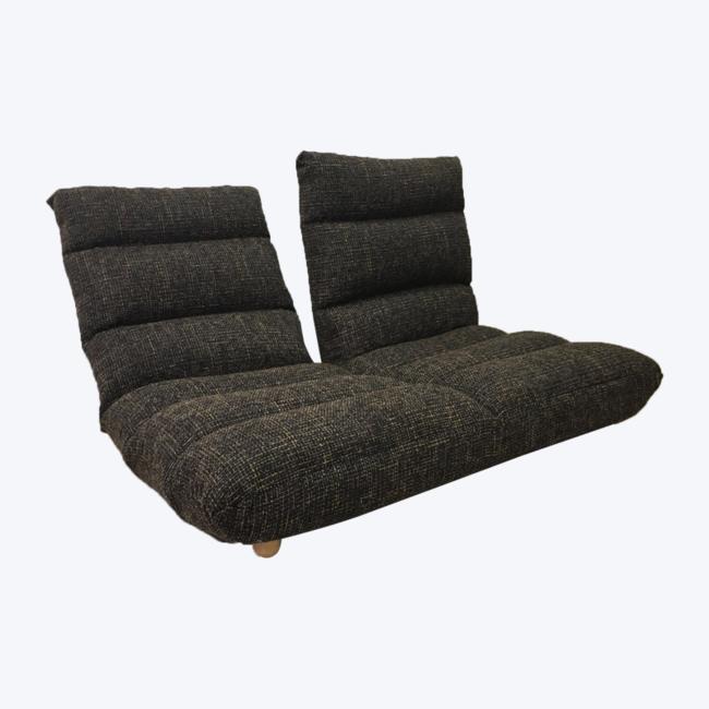 يمكن تعديل الأرضيات بشكل مستقل من القماش المزدوج القابل للطي كرسي كرسي أريكة استرخاء قابل للتعديل سرير أريكة SF716-2P