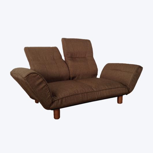 كرسي صالة مزدوج بني منفصل أريكة سرير كسول قابل للتعديل SF960