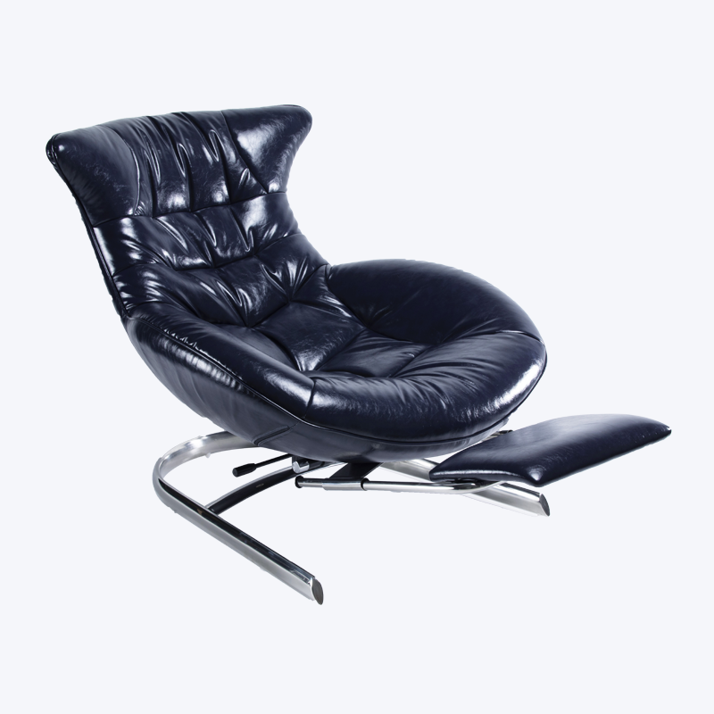 كرسي صالة مصمم مع مسند للقدمين MF-RLC-001